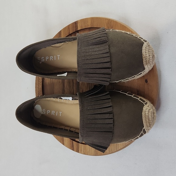 Esprit brown suede Espadrilles. NWOT.  Size 8 - Picture 2 of 7